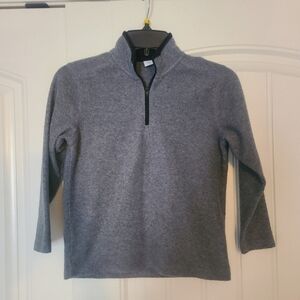 Old Navy Gray Fleece Pullover Sweater
